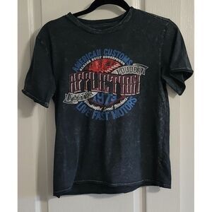Affliction t-shirt distressed black‎ size medium